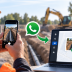 Baustellenfotos per WhatsApp