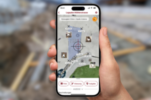 GPS surveying with cell phone app